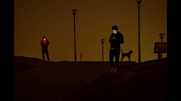 說明: Macintosh HD:Users:chendong:Desktop:張乾琦 工作坊:工作坊:官方作品:中文圖說:不存在的戰(zhàn)爭:1. 張乾琦，“不存在的戰(zhàn)爭”視頻截圖，2017.jpg